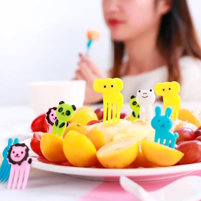 Animal Fruity Forks, Plastic Mini Cartoon Kids Cake Fruit Toothpick, Animal Kids Food Picks for Picky Eater, Reusable Cartoon Children Snack Cake Dessert Lunch Pick, Fun Toddler Food Picks Animal Fruity Forks, Plastic Mini Cartoon Kids Cake Fruit Toothpick, Animal Kids Food Picks for Picky Eater, Reusable Cartoon Children Snack Cake Dessert Lunch Pick, Fun Toddler Food Picks